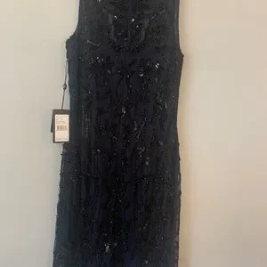 Adrianna Papell | Dresses | Adrianna Papell Beaded Halter Cocktail Dress |  Poshmark